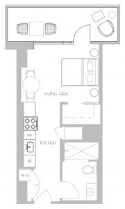 Studio floor plan S3