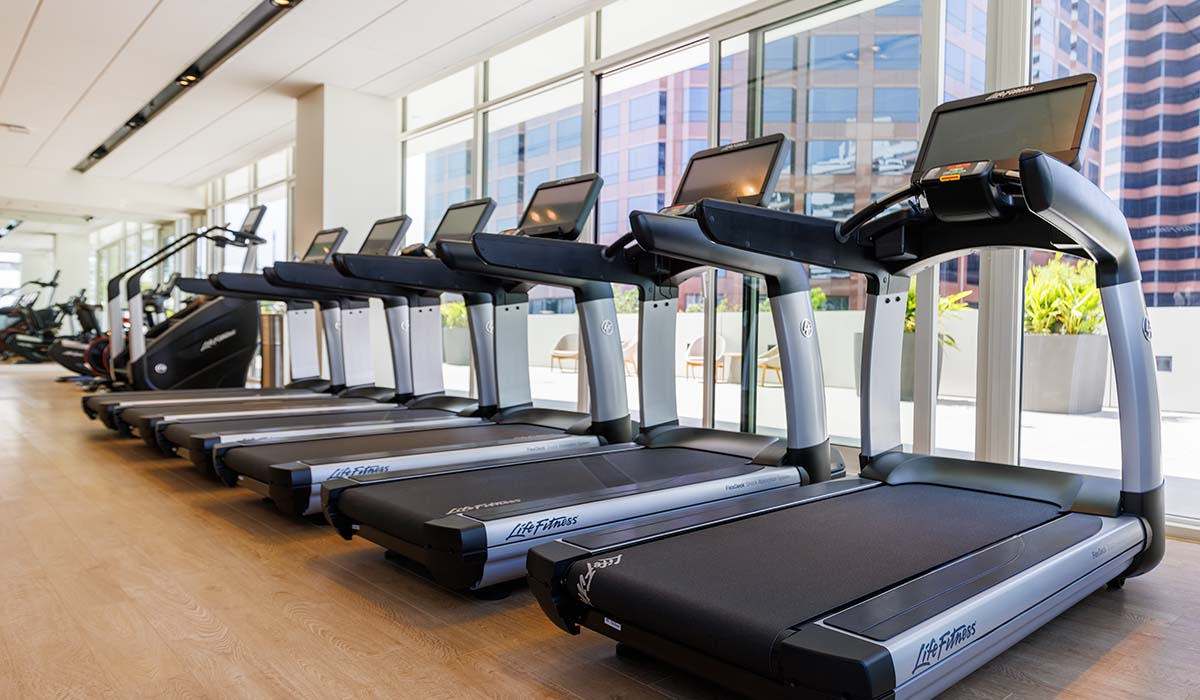 Treadmills at Fitness Center